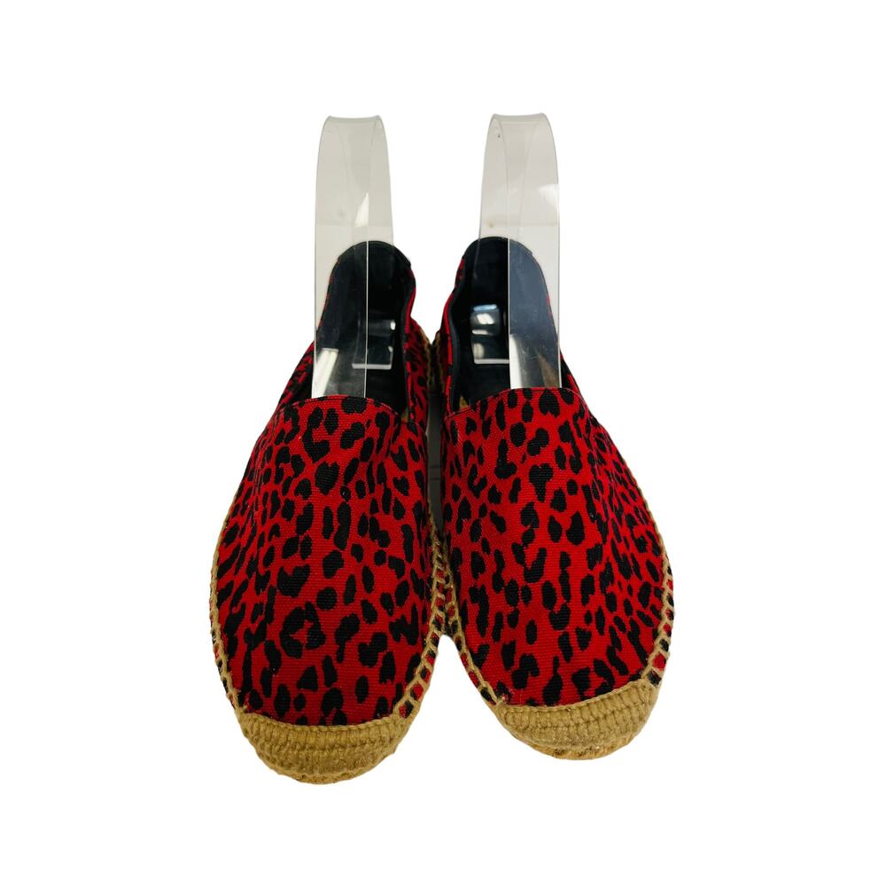 Saint Laurent Red Leopard Canvas Print Embroidere… - image 3